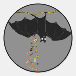 Funny Halloween Classic Round Sticker
