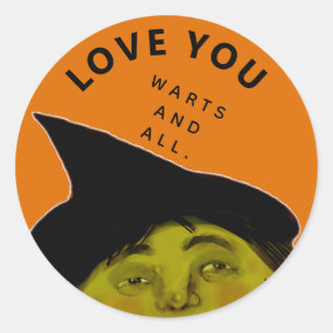 Funny Halloween Classic Round Sticker