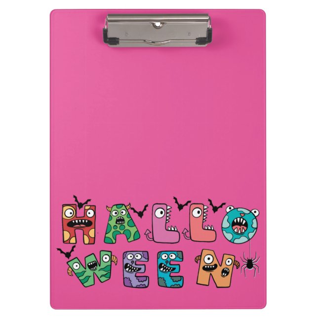 Funny Halloween Clipboard (Front)