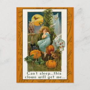 Funny Halloween Clown Card