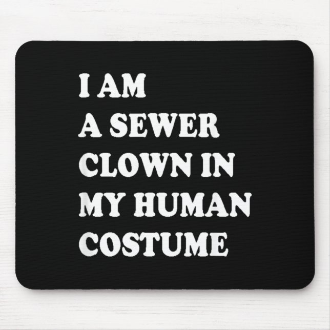 Funny Halloween Clown Costume Mouse Mat (Front)