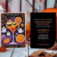 FUNNY HALLOWEEN COCKTAIL GLASS GHOST BATS