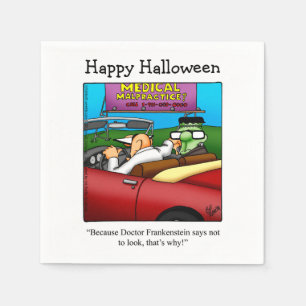 Funny Halloween Cocktail Napkins