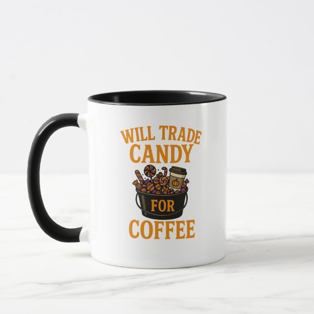 Funny Halloween Coffee Mug (Left)
