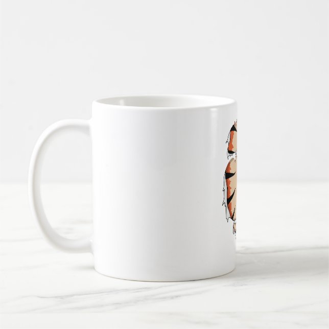 Funny Halloween Cool Funny Halloween For Tiger Coffee Mug (Left)