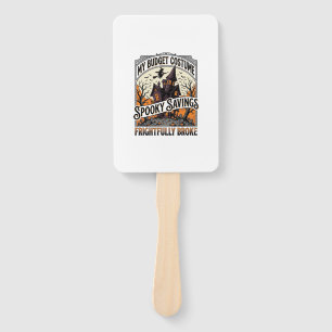 Funny Halloween Costume Broke Witch Haunted House Hand Fan