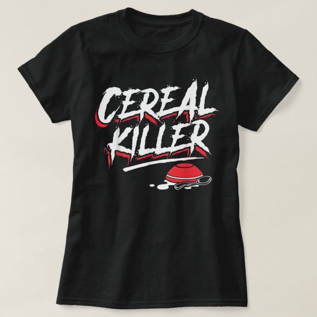 Funny Halloween Costume - Cereal Killer T-Shirt (Design Front)