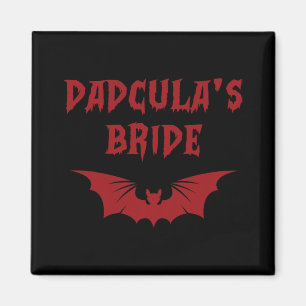 Funny Halloween Costume Dadcula's Bride Dracula Va Magnet