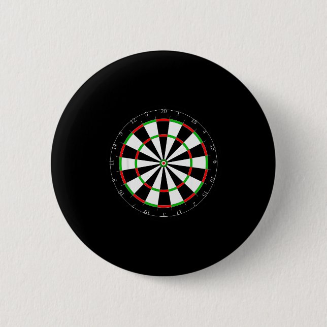 Funny Halloween Costume For Darts Players _ Dart B 6 Cm Round Badge (Front)