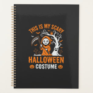 Funny Halloween Costume Grim Reaper Graveyard Desi Planner