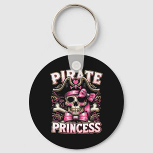 Funny Halloween Costume Pirate Princess Coquette B Key Ring