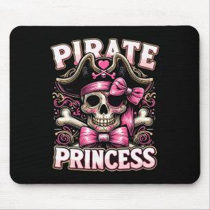 Funny Halloween Costume Pirate Princess Coquette B Mouse Mat
