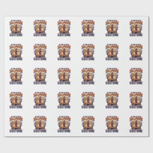 Funny Halloween Costume Pumpkin Witch Shirt Design Wrapping Paper