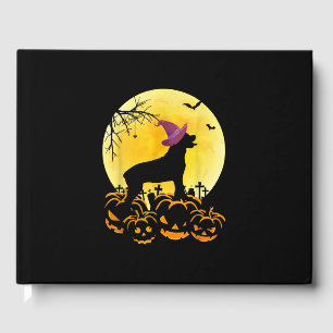 Funny Halloween Costume Rottweiler Dog Lover Guest Book