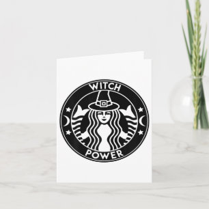 Funny Halloween Costume Witch Power Fall Gift Perf Card