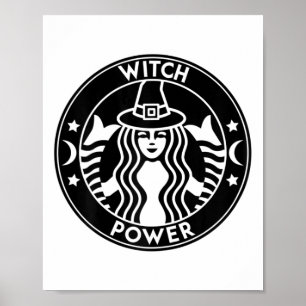 Funny Halloween Costume Witch Power Fall Gift Perf Poster