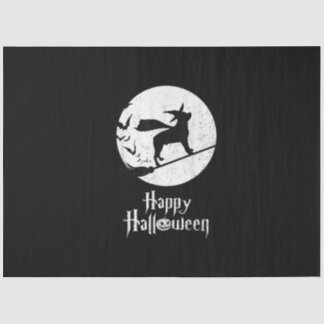 Funny Halloween Costume Witch Rottweiler Dog Lover Tissue Paper