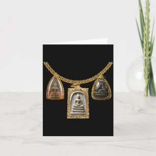Funny Halloween Costume With Thai Style Buddhist Card