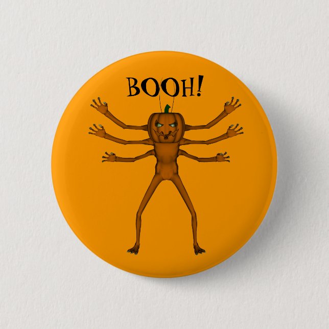 Funny Halloween Critter 6 Cm Round Badge (Front)