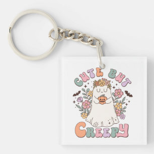 Funny Halloween Cute But Creepy  Key Ring