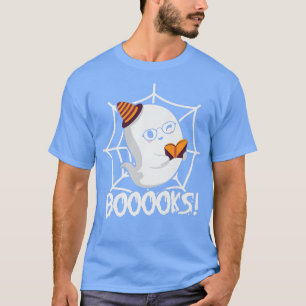 Funny Halloween Cute Ghost Book Reading Halloween T-Shirt