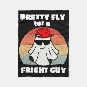 Funny Halloween Cute Ghost Spooky Funny Halloween  Fleece Blanket