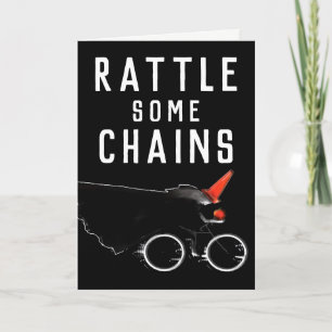 Funny Halloween Cyclist Card
