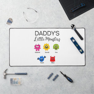 Funny Halloween Daddy's Little Monster Desk Mat