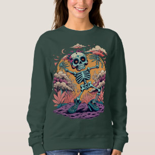 Funny Halloween Dancing Skeleton Sweatshirt
