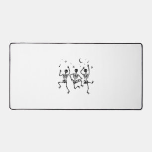 Funny Halloween Dancing Skeletons Happy Halloween Desk Mat