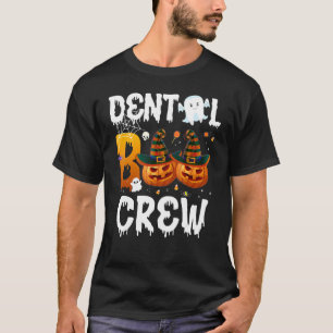 Funny Halloween Dental Boo Crew Nurse Dentist Doct T-Shirt