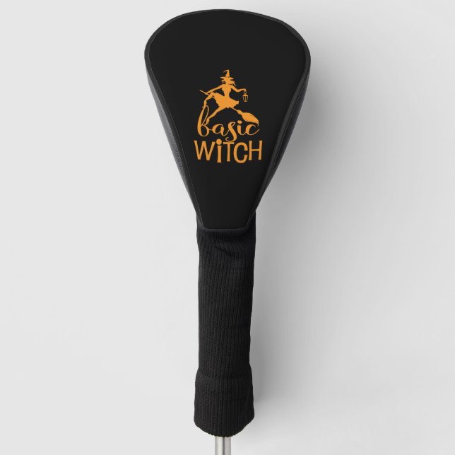 Funny Halloween Design For Women Basic Witch Golf Head Cover (Front)