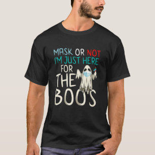 Funny Halloween Design: Ghost In A Mask Looking Fo T-Shirt