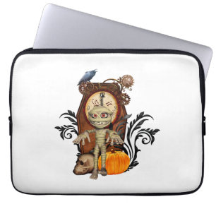 Funny halloween design laptop sleeve