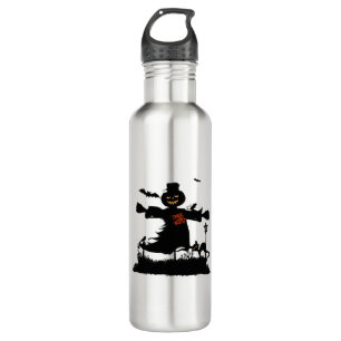 Funny halloween design with scarecrow 710 ml water bottle