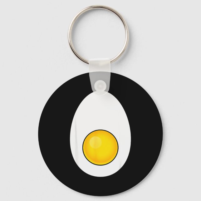 Funny Halloween Deviled Egg Costume Men Women Fun  Key Ring (Front)