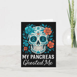 Funny Halloween Diabetes Awareness My Pancreas Gho Card