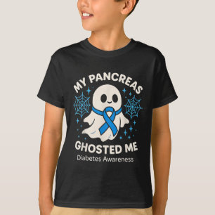 Funny Halloween Diabetes Awareness My Pancreas Gho T-Shirt