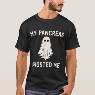 Funny Halloween Diabetes Awareness My Pancreas Gho T-Shirt