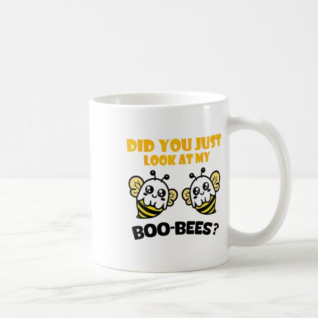 Funny Halloween Did You Just Look At My Boo Bees C Coffee Mug (Right)