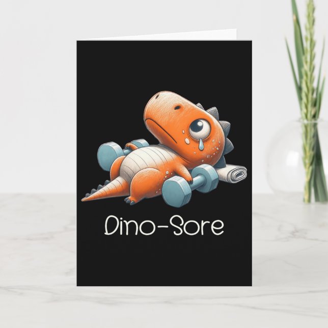 Funny Halloween Dinosaur Tested Positive For Pumpk Card (Front)