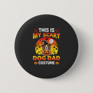 Funny Halloween Dog Dad Costume Witch Beagle 6 Cm Round Badge