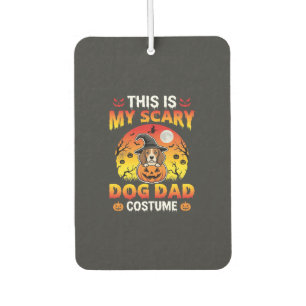Funny Halloween Dog Dad Costume Witch Beagle Car Air Freshener
