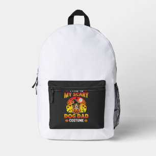 Funny Halloween Dog Dad Costume Witch Beagle Printed Backpack