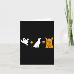 Funny Halloween Dog Ghost - Halloween Dog Card