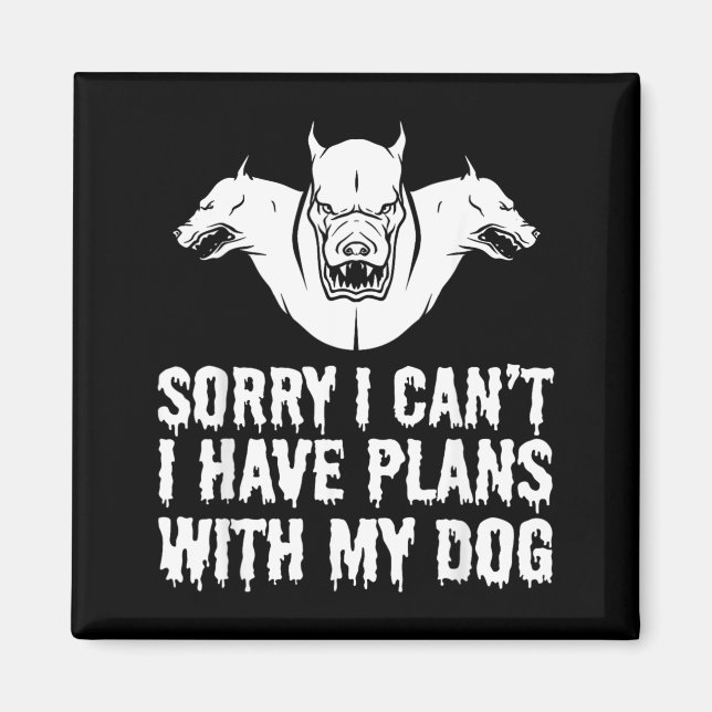Funny Halloween Dog Magnet (Front)