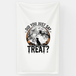 Funny Halloween Dog Treat Vintage Vector Design_1 Banner
