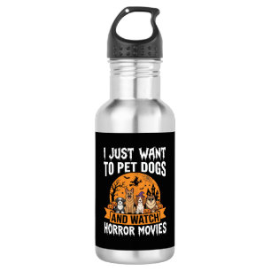 Funny Halloween Dogs Horror Movies Vector 532 Ml Water Bottle