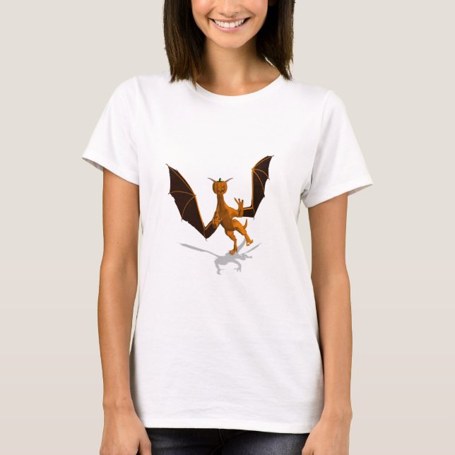 Funny Halloween Dragon T-Shirt (Front)