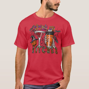Funny Halloween Drink Up Witches, Witch Drinking W T-Shirt